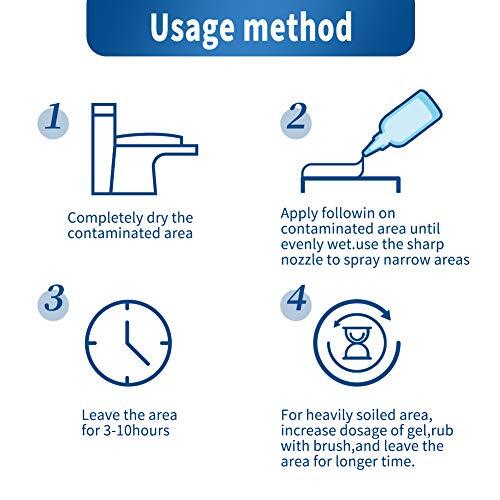 Mold Mildew Cleaner Gel Household Cleaner for Wall Tiles Grout Sealant