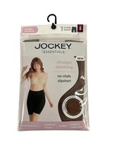 Jockey Essentials Womens No Chafe Slipshort Ultralight Smoothing BROWN SMALL