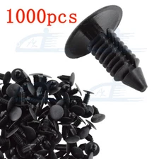 1000pcs 8mm Bumper Clips Auto Car Hole Plastic Rivets Fastener Fender Push Pin