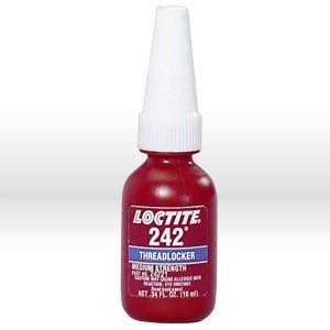 24221 Loctite Thread Sealant,# 242 thread locker,Medium strength,10 ml bottle .3