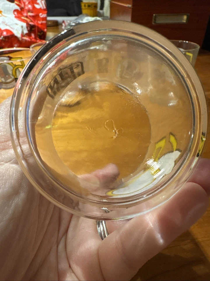 ТАКАЯ РЕДКАЯ! Набор из 6 хайбольных очков Washington Redskins 50th Anniversary 1986 - Изображение 4 из 4