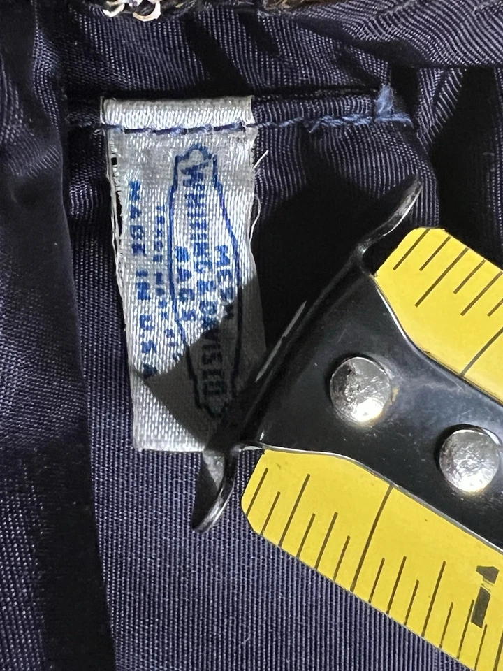 Bolso/cartera vintage Whiting and Davis Co. malla fina marfil con cadena EE. UU. 2936 Foto 4 de 4