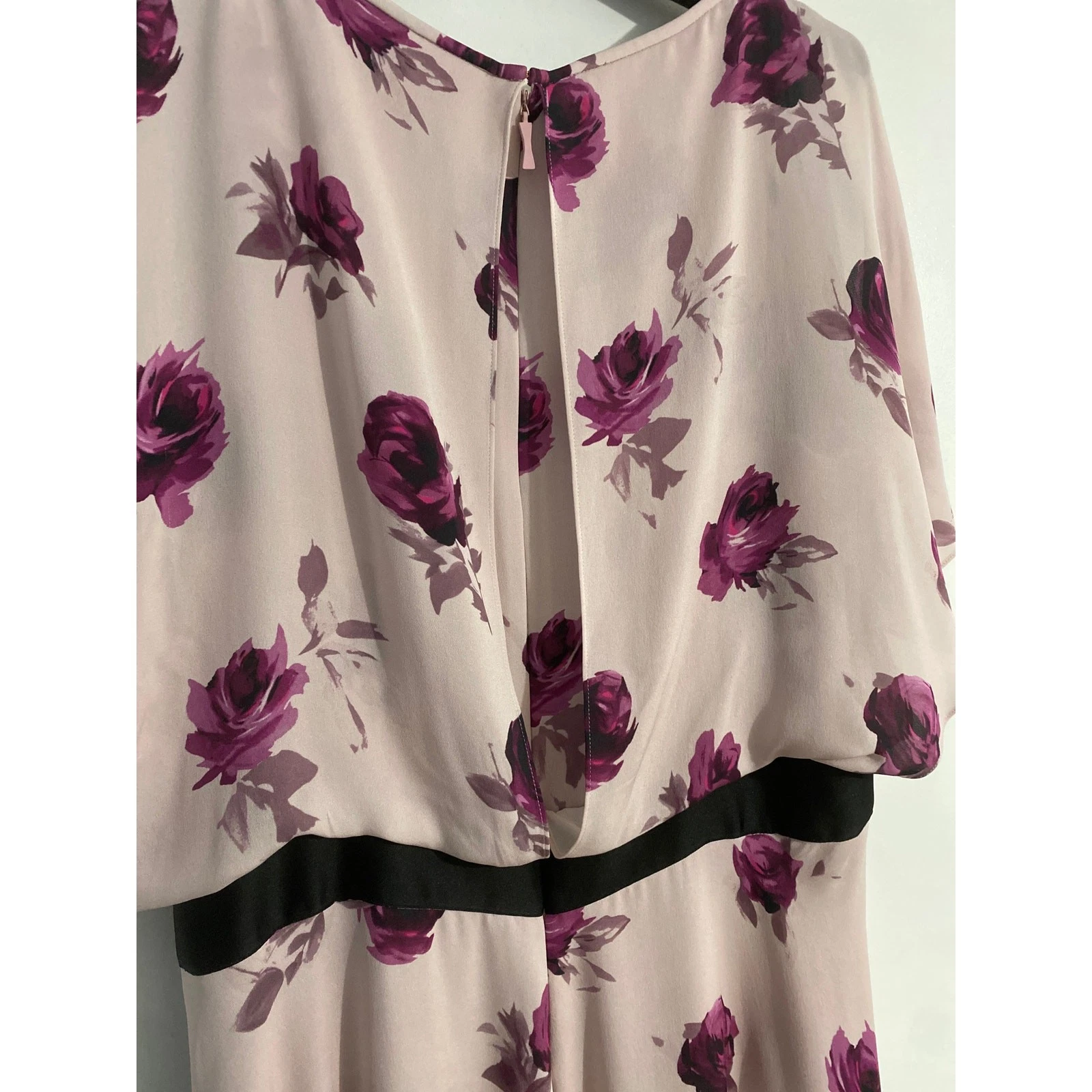 Abito midi donna Kate Spade New York encore rose taglia 12 rosa seta floreale