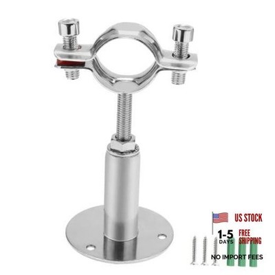 Wall & Ceiling Mount Pipe Support, Stainless Steel Adjustable 1 inch(1 PCS)