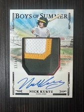 NICK KURTZ 2025 PANINI BOYS OF SUMMER RED JUMBO PATCH AUTO #JMS-NK 12/49