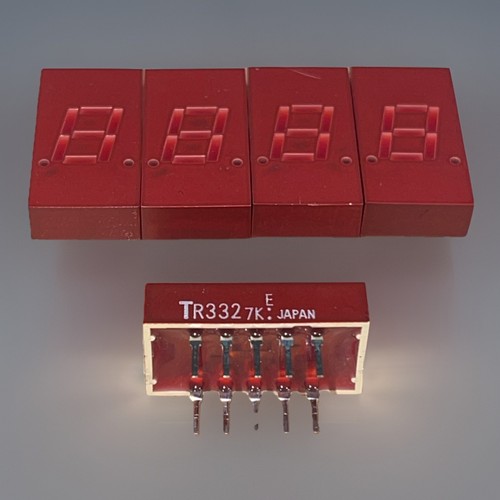 5 Stück - TR332 rot - Toshiba - LED 7-Segmentanzeige - 10-polig - Vintage NEU - Bild 1 von 3