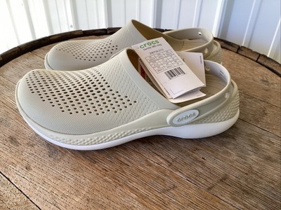 Crocs Literide 360 Clog 206708-2Y2,  slides, Beige mens 8, womens 10 - NWT!