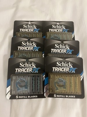 30 NEW Schick Tracer FX Refill Blades LOT 6 Packs of 5 Cartridges Discontinued