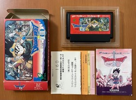 FC Dragon Quest I II III IV 4 Game Set Famicom ENIX Tested Japan