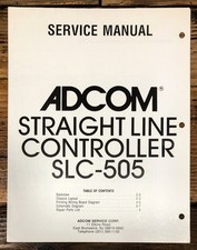 Adcom SLC-505 Straight Line Controller Servic...
