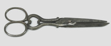 Antique Joseph Rodgers & Sons Steel Buttonhole Scissors Rare Collectible 5.25"