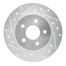 DFC 631-92074L Premium Drilled & Slotted Rear Driver Side Brake Rotor