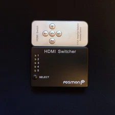 Fosmon 5x1 HDMI Switch with Remote