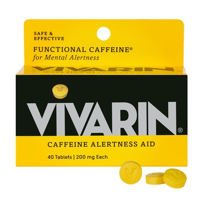 Vivarin, Caffeine Pills, 200Mg Caffeine Per Dose, Safely And Effective