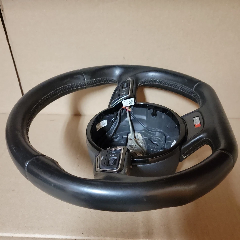 Volante inferior plano Audi S5 S4 S-Line 13-17 con palancas de cambio OEM Foto 4 de 4