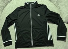 Adidas Women  s Athletic Jacket Zip Up Classic Style Size Large Light Weight