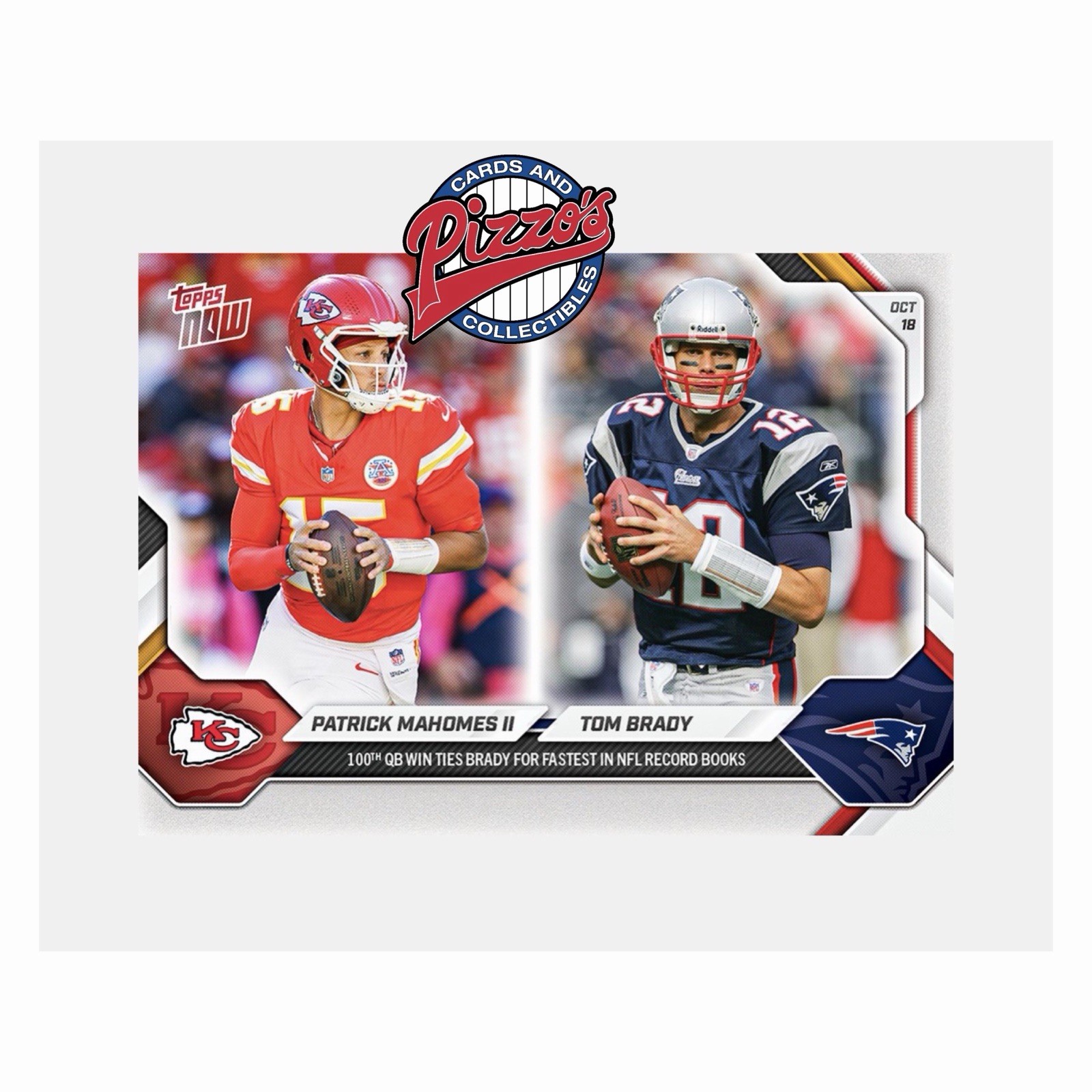 Patrick Mahomes II / Tom Brady - 2026 NFL Topps NOW Card 74 Presale