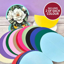 Hunkydory - Circle Easel Shaped Card Blanks - SHA338 - rrp £11.99