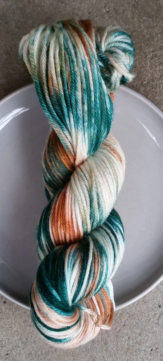 Hand Dyed Sock Yarn Variegated 75/25 Merino Wool/Nylon Approx 180m 100g 8ply
