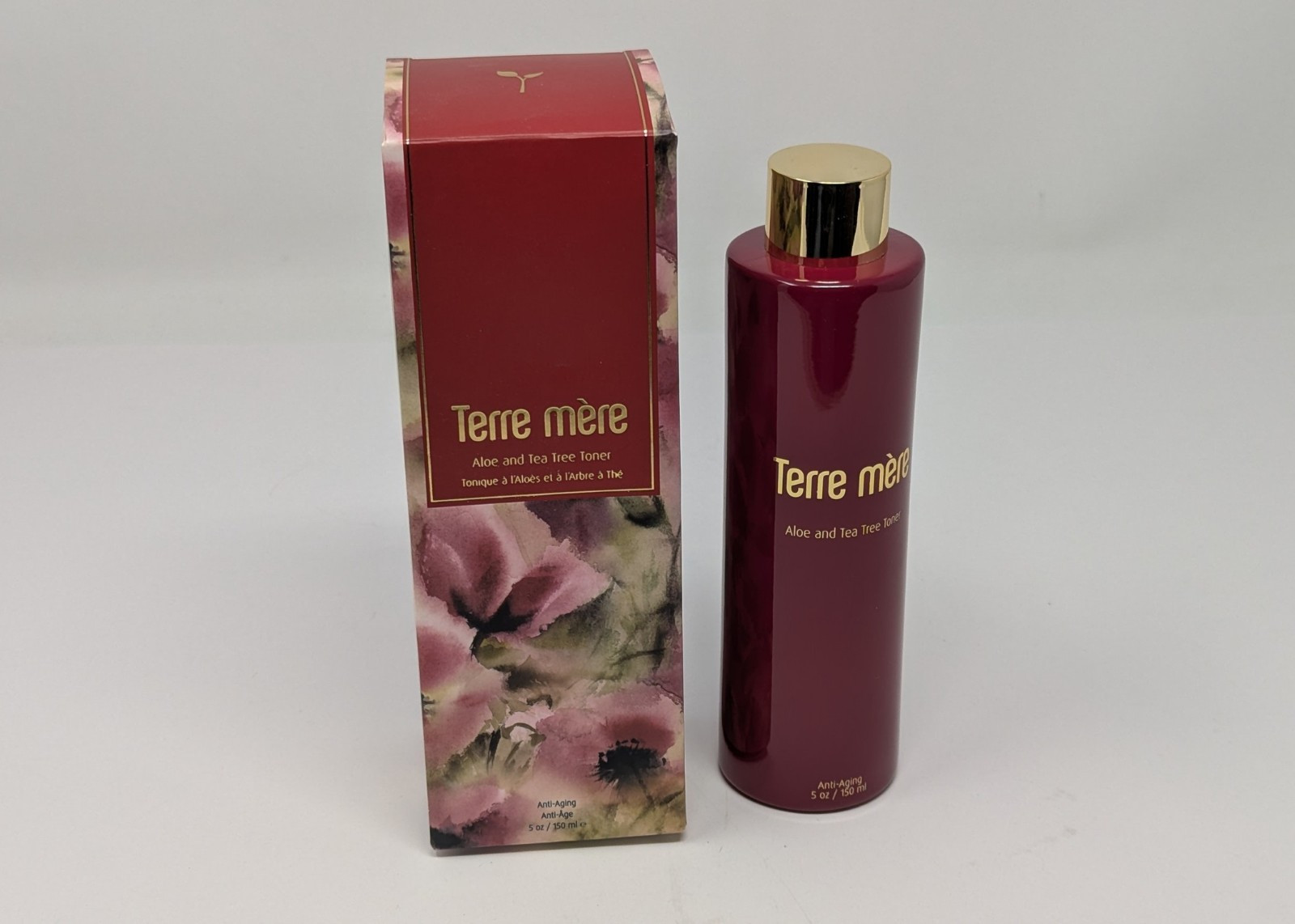 Terre Mere Anti Aging Toner with Aloe and Tea Tree 5oz 150ml