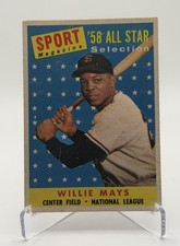Sport Magazine 1958 '58 All-Star Selection Willie Mays #486 San Francisco Giants