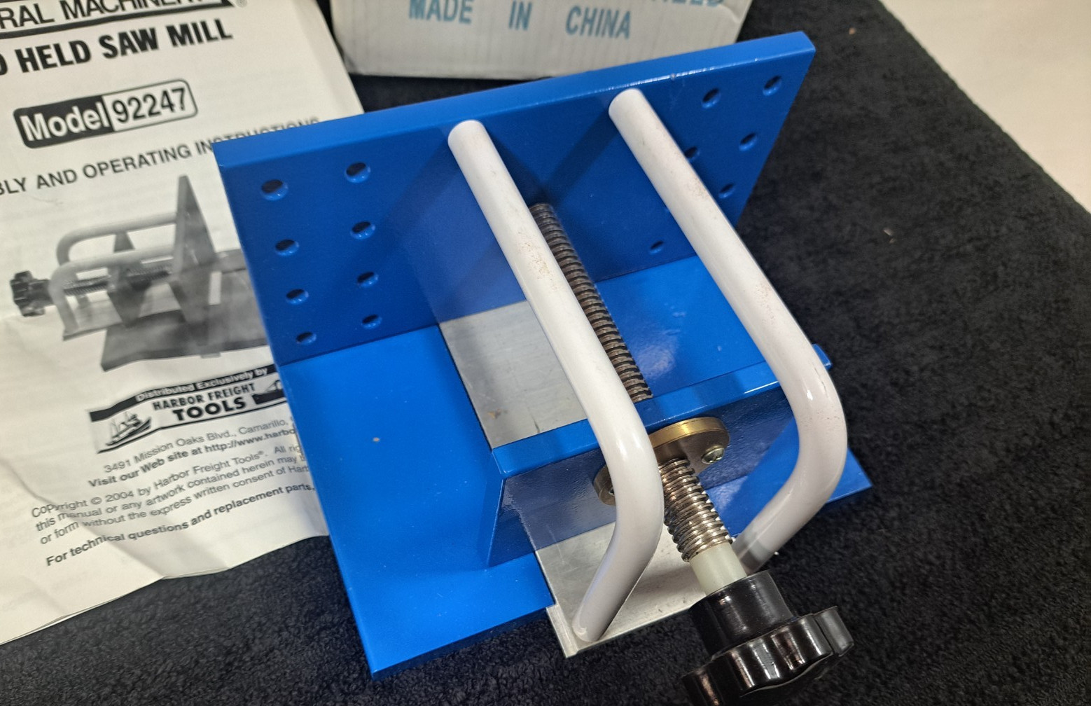 Harbor Freight , Central Machinery hand held saw mill model 