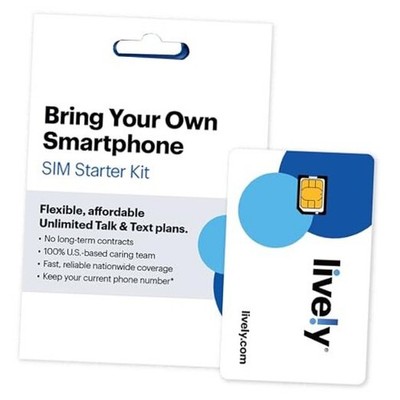  SIM/e-SIM Kit - Unlimited Talk & Text and 1GB Data with Access to 1 GB Data
