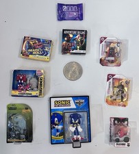 Zuru Mini Brand Toy 9 Pc Lot W/ Sonic The Hedgehog, Angry Birds, Marvel Figures