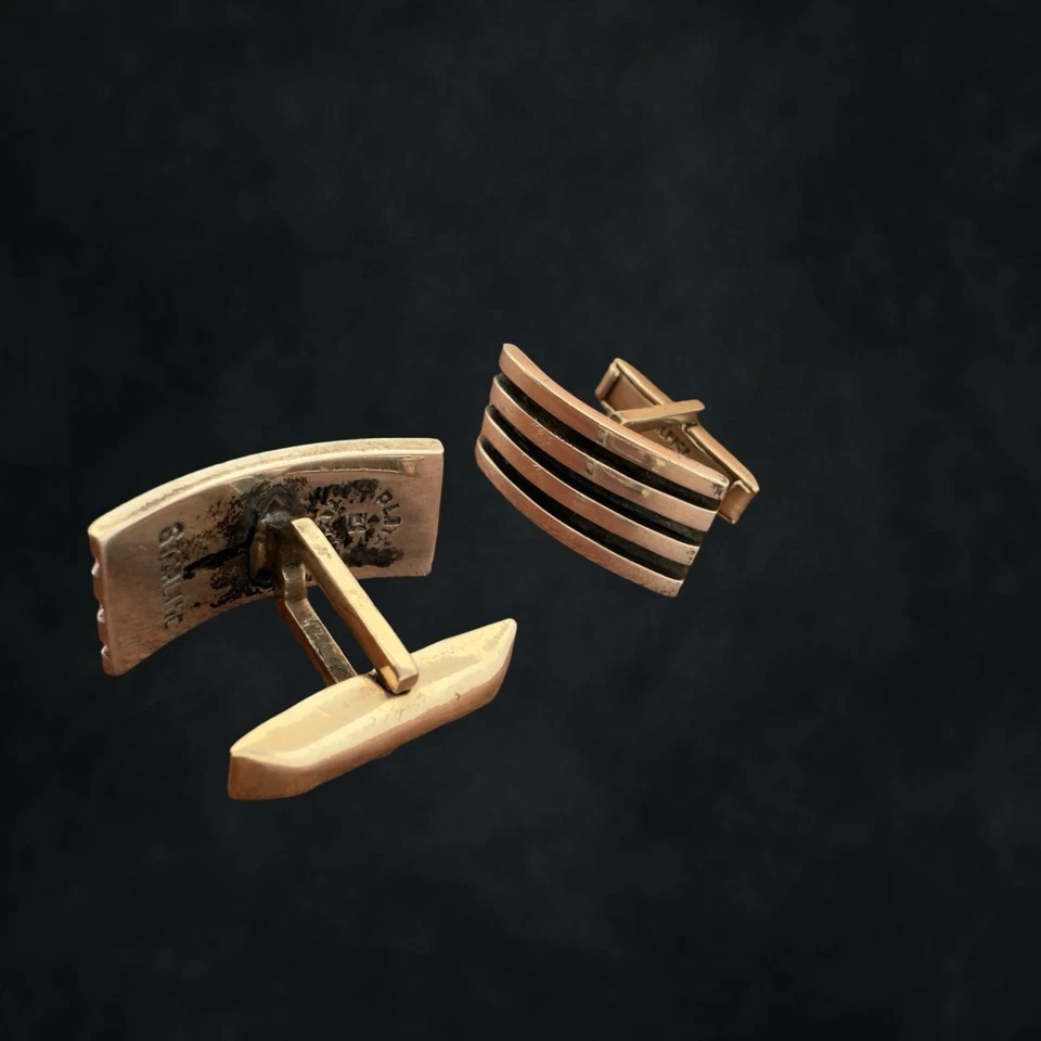 Vintage 🖤 SIGNED 🖤 Sterling 925 PLATA TAXCO Mexico Alpaca CUFFLINKS Native SW - Image 4 of 4