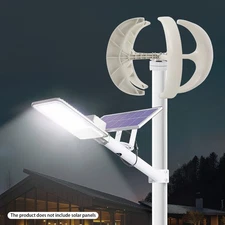 600W D.C 12V 5-Blade Lantern Wind Turbine Generator Vertical Axis Wind Power