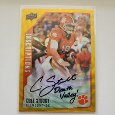 2015 Upper Deck Inscriptions Gold #CS Cole Stoudt Auto /10