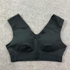 Tommie Copper Sports Bra Womens XL Black Compression Support Copper Znergy Mesh