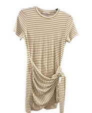 Michelle Keegan striped t-shirt dress with wrap wrap-around. Size 10