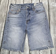 Free People We The Free Women's 25 Cut Off Denim Jean Shorts Frayed Distressed