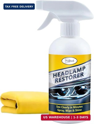 Headlight Cleaner Spray Instant Restoration for Yellowing, Oxidation & Foggy Haz