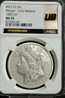 2023 Fiji $1 Silver Coin ~ 1893 CC Morgan Dollar NGC MS70 First Day Morgan Label