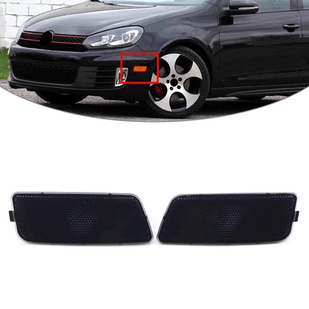 Front Bumper Turn Signal Bezel Side Marker Light Housing For VW Golf MK6 2009-13