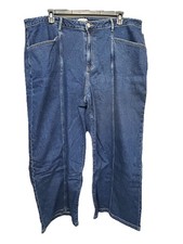 NEW Ava  Viv Women's High Rise Relaxed Fit Wide Leg Jeans Size 22 R NWT