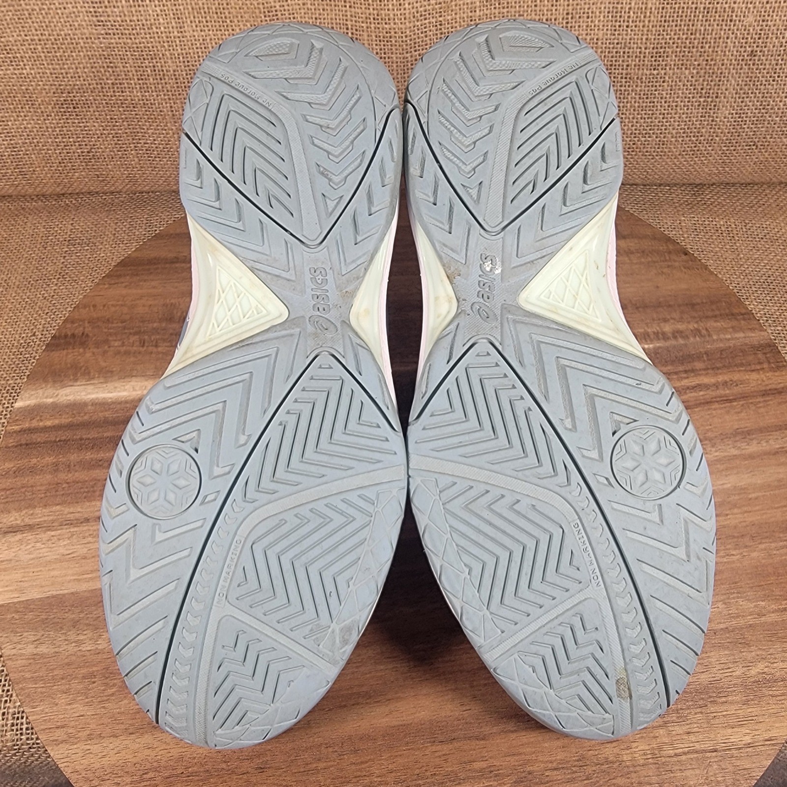 ASICS Gel Dedicate 7 Tennis Shoes White Blue Court Sneakers Women's Size 7 thumbnail 7