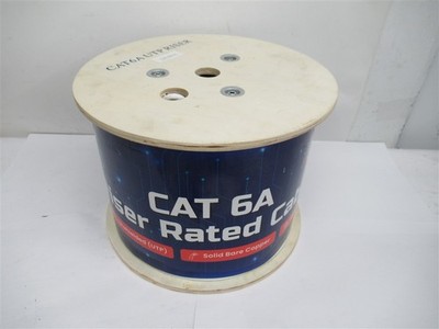 TS Cables Cat 6A UTP Riser Cable, 23 AWG-4 U/UTP Riser Pure Copper, 1000'