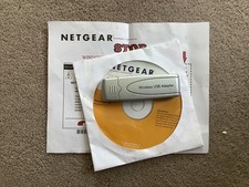 Netgear WG111T Wireless-G USB Adapter Silver Wi-Fi Dongle 108 Mbps Plug & Play