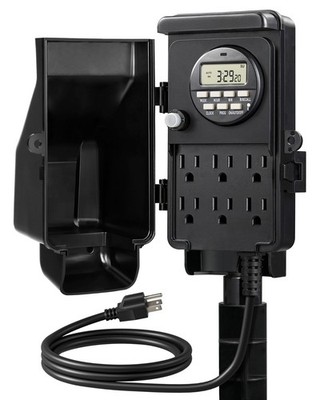 DEWENWILS Outdoor Digital Power Strip Timer, Multi Sockets, Waterproof 6 Outlets