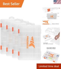 Tackle Boxes, Plastic Box, Plastic Storage Organizer Box with Removable Divid...