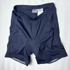 Nike Cycling Shorts Women Large 12/14 Black Dri-Fit Padded Cycling Elastic Waist
