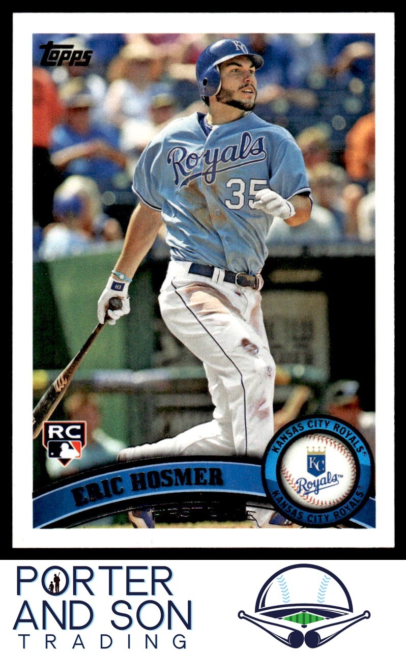 Eric Hosmer RC 2011 Topps Update #US155 Kansas City Royals Baseball Card