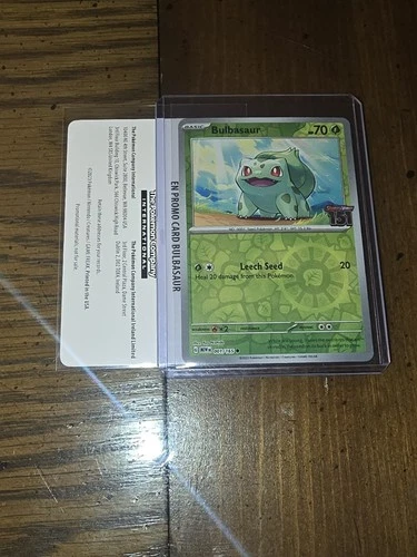 Bulbasaur 151 Stamped Promo Reverse Holo Card Exclusive Best Buy Edition