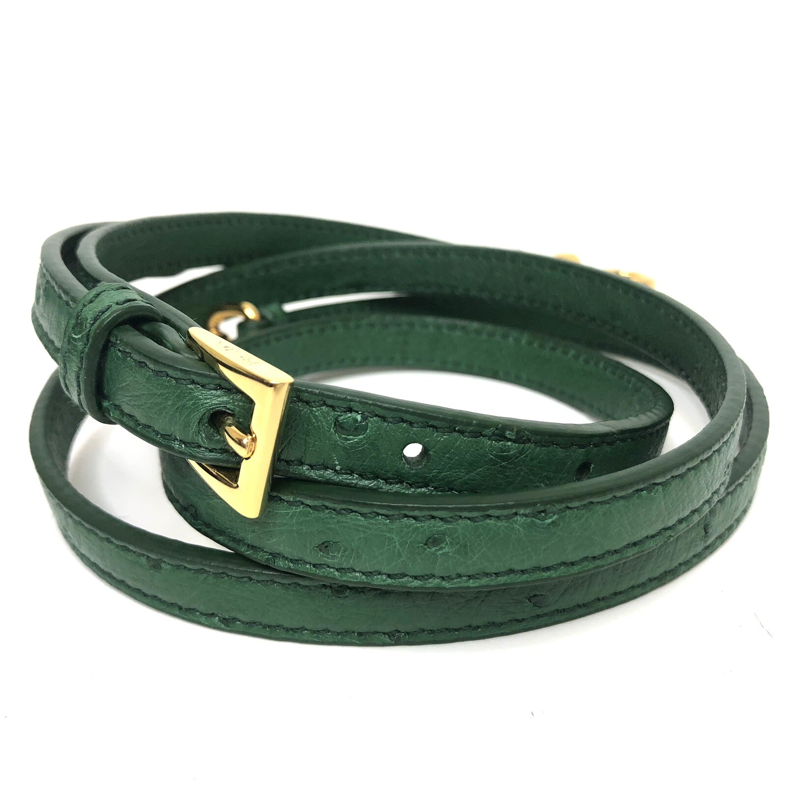 Authentic PRADA Leather Replacement Strap w/ Gold… - image 9