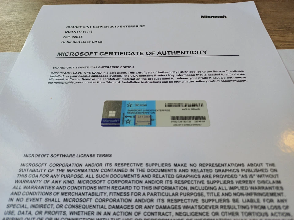 SharePoint Server 2019 Enterprise Edition 64 Bit with Unlimited CALs 76P-02045 - Image 4 of 4