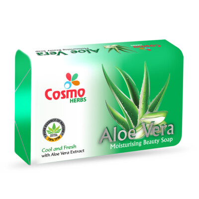 Cosmo Herbs Aloe Vera Moisturising Beauty Soap Cool & Fresh Ayurveda Herbal  Soap | eBay