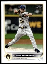 2022 Topps Series 1 Corbin Burnes Milwaukee Brewers #240